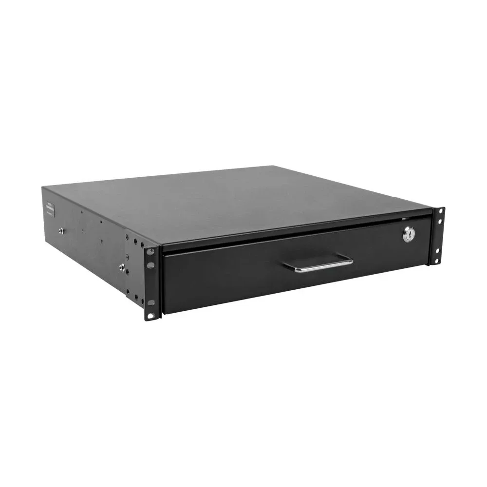 Eaton Tripp Lite Series 2U Locking Rackmount Storage Drawer Rack Enclosures/ Open Frame - Rack storage drawer - black - 2U - 19