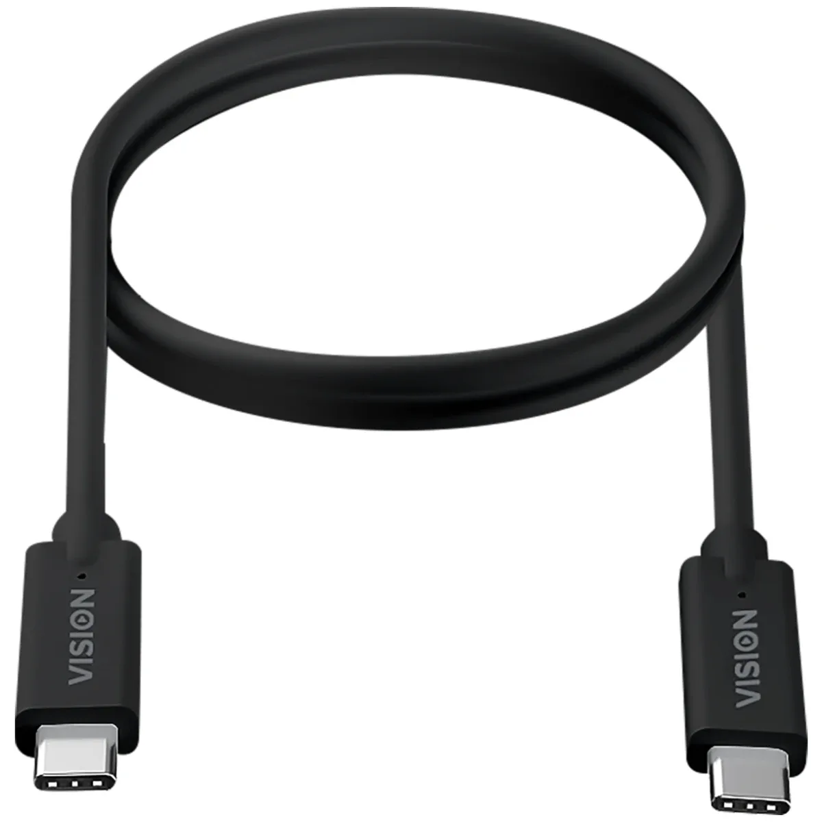 2 m USB C cable - USB 3.2 gen 1 10 gbps - supports 5 a charging current - USB C 3.2 (m) to USB C 3.2 (m) - outer diameter 5 mm - 32 + 24 awg - black