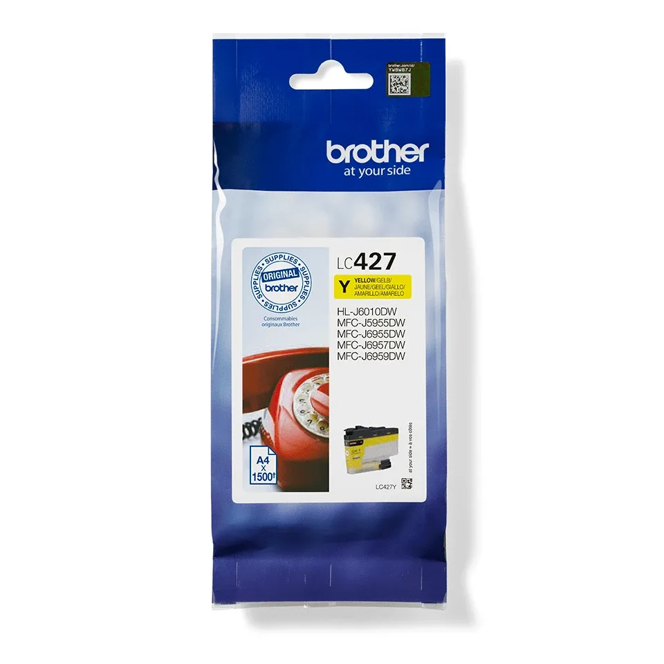 Brother LC427Y - Yellow - original - ink cartridge - for Brother MFC-J5955DW, MFC-J6955DW
