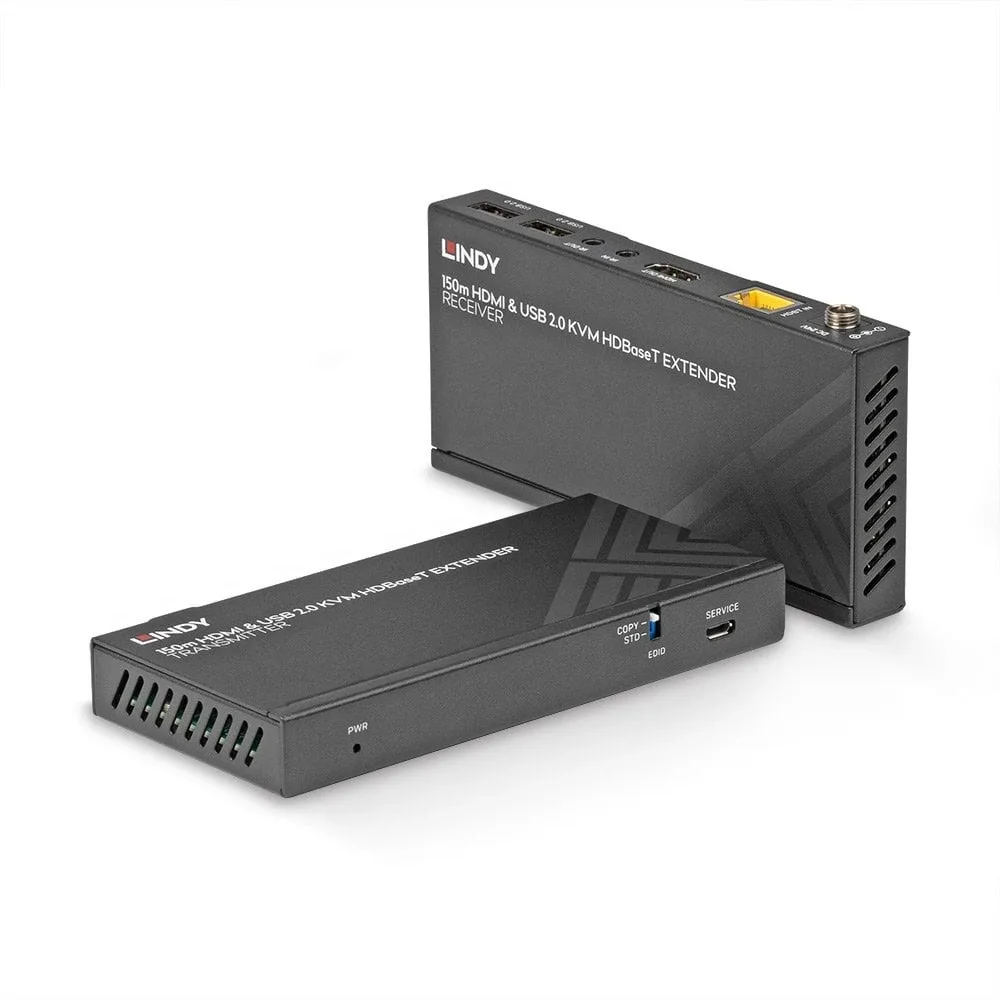 Lindy 39384 150M CAT.6 HDMI 4K60 USB 2.0 Hdbaset KVM Extender