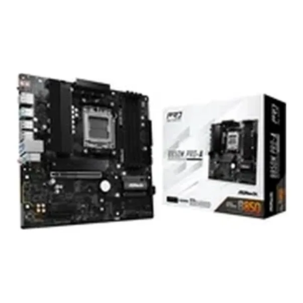 ASRock B850 Pro-A AMD AM5 Socket Motherboard, ATX, 4x DDR5 Slots, 4x M.2 Sockets, 2.5GbE LAN, 1x HDMI Port / 1x USB-C