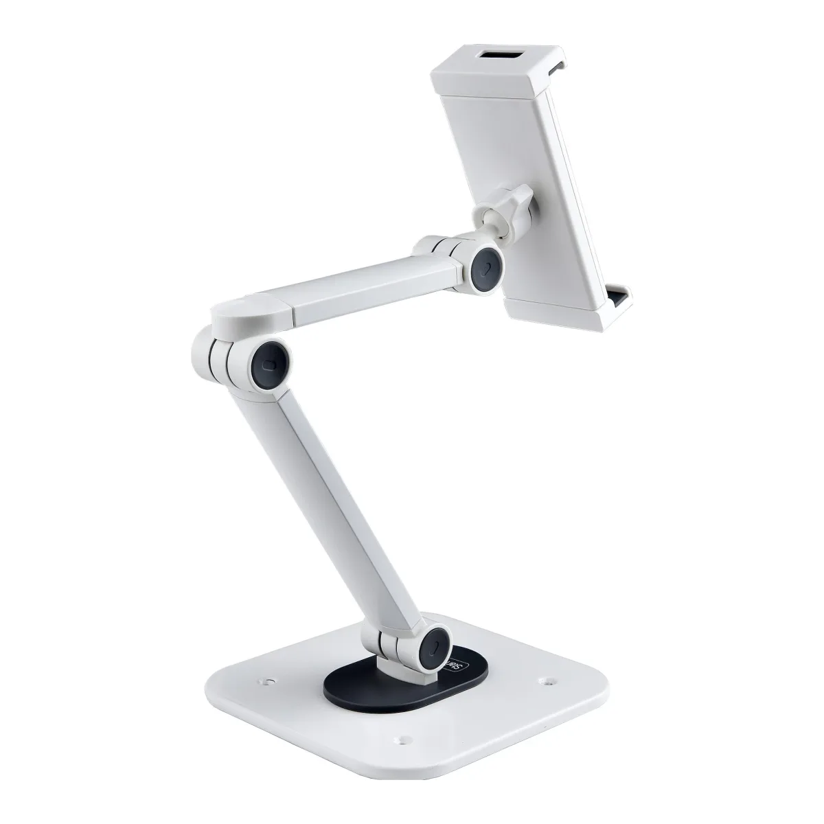 Startech Adjustable Tablet Stand for Desk, Desk/Wall Mountable, Supports Up to 2.2lb, Universal Tablet Stand Holder for Desk, Articulating Tablet Mount with Pivot/Swivel/Rotate - Ergonomic Tablet Stand (ADJ-TABLET-STAND-W) - Stand - for tablet - aluminium and steel - white - screen size: 4.7"-12.9" - wall-mountable, desk-mountable