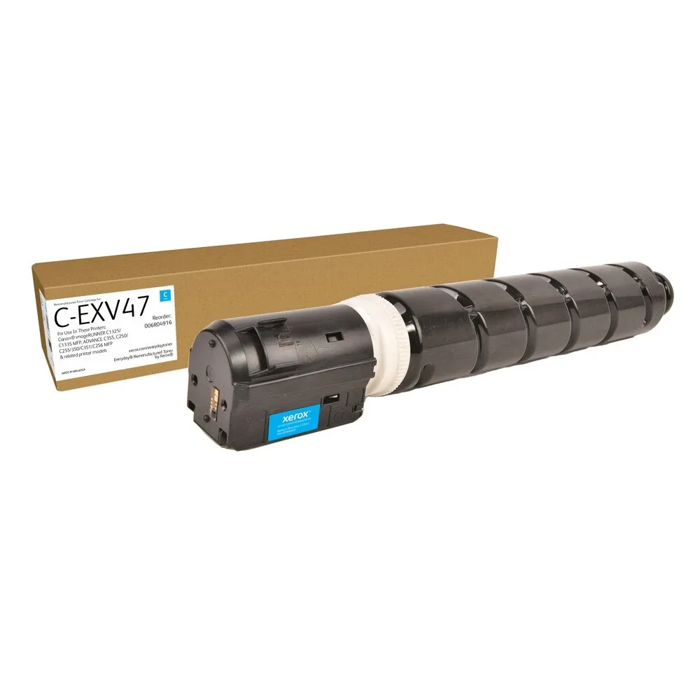 Xerox 006R04916 Everyday Remanufact. Toner Repl Canon C-EXV47 Cyan (8517B002)