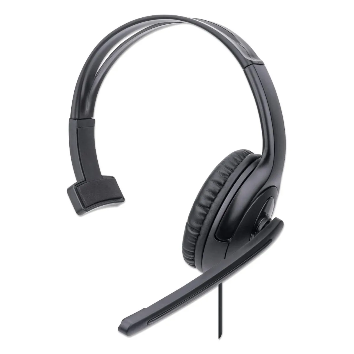 Manhattan 179874 Headset Mono USB-A Over-ear- Retail Box Adjustable Microphone