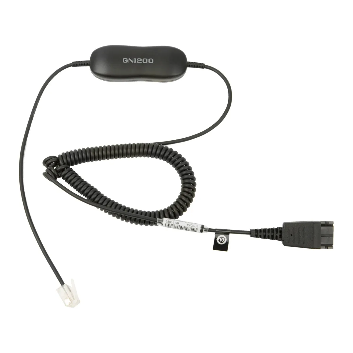 Jabra GN1200 CC - Headset cable - Quick Disconnect plug to RJ-9 male - for Jabra GN 2100, GN 2200, GN 2250