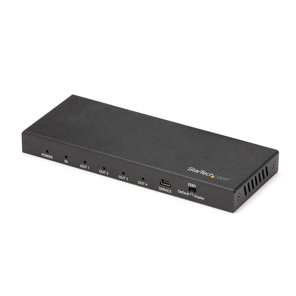 Startech HDMI Splitter - 4-Port - 4K 60Hz - HDMI Splitter 1 In 4 Out - 4 Way HDMI Splitter - HDMI Port Splitter (ST124HD202) - Video/audio splitter - 4 x HDMI - desktop