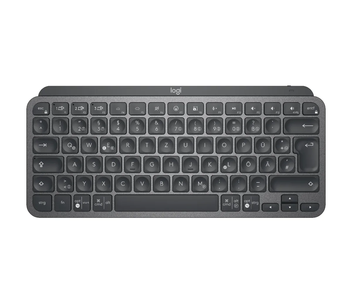 Logitech 920-010479 Mxkeys Mini Wireless Illuminated Keyboard Graphite - Deu - Central