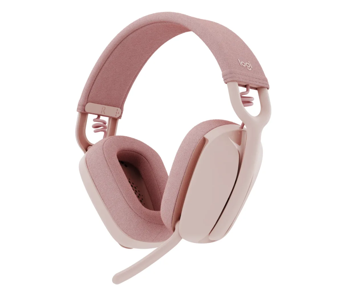 Logitech Zone Vibe 100 - Headset - full size - Bluetooth - wireless - rose