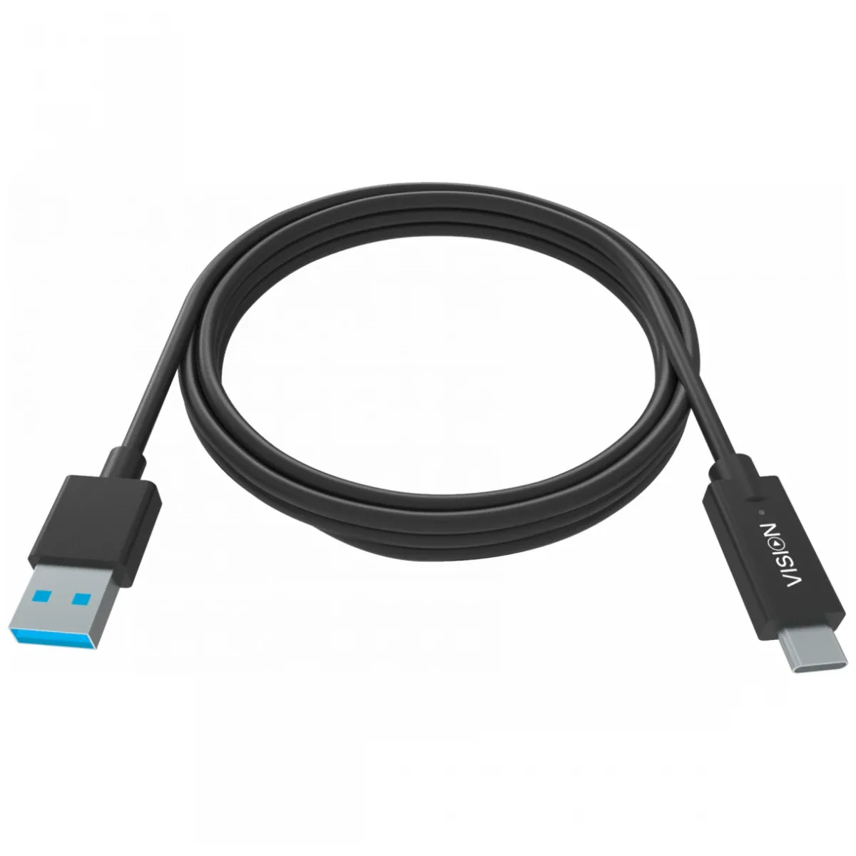 1 m USB C to USB A cable -bandwidth 5 gbit/s - supports 3 a charging current - USB C 3.2 (m) to USB A 3.0 (m) - outer diameter 4.0 mm - 22+30 awg - black