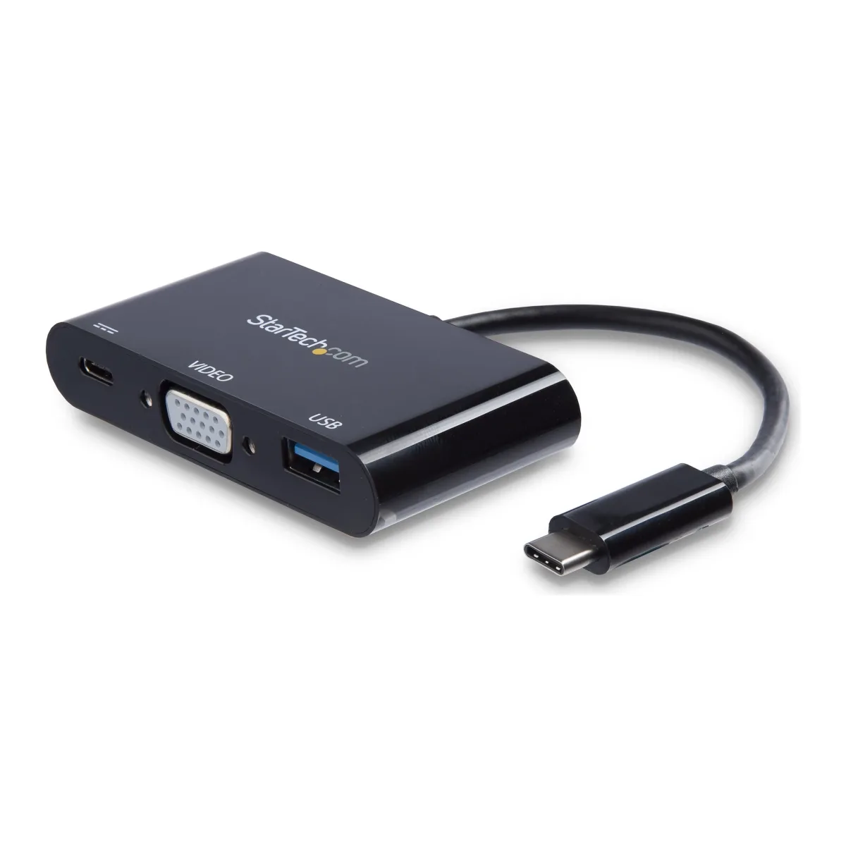 Startech USB-C VGA Multiport Adapter - USB-A Port - with Power Delivery (USB PD) - USB C Adapter Converter - USB C Dongle (CDP2VGAUACP) - Docking station - USB-C / Thunderbolt 3 - VGA