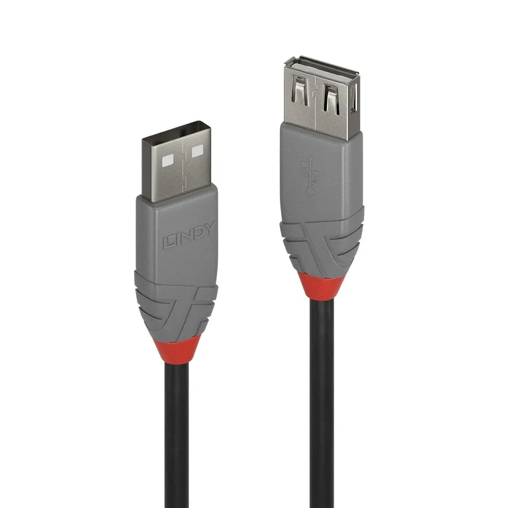 Lindy 36702 1M USB 2.0 Type a Extension Cbl Anthra Line