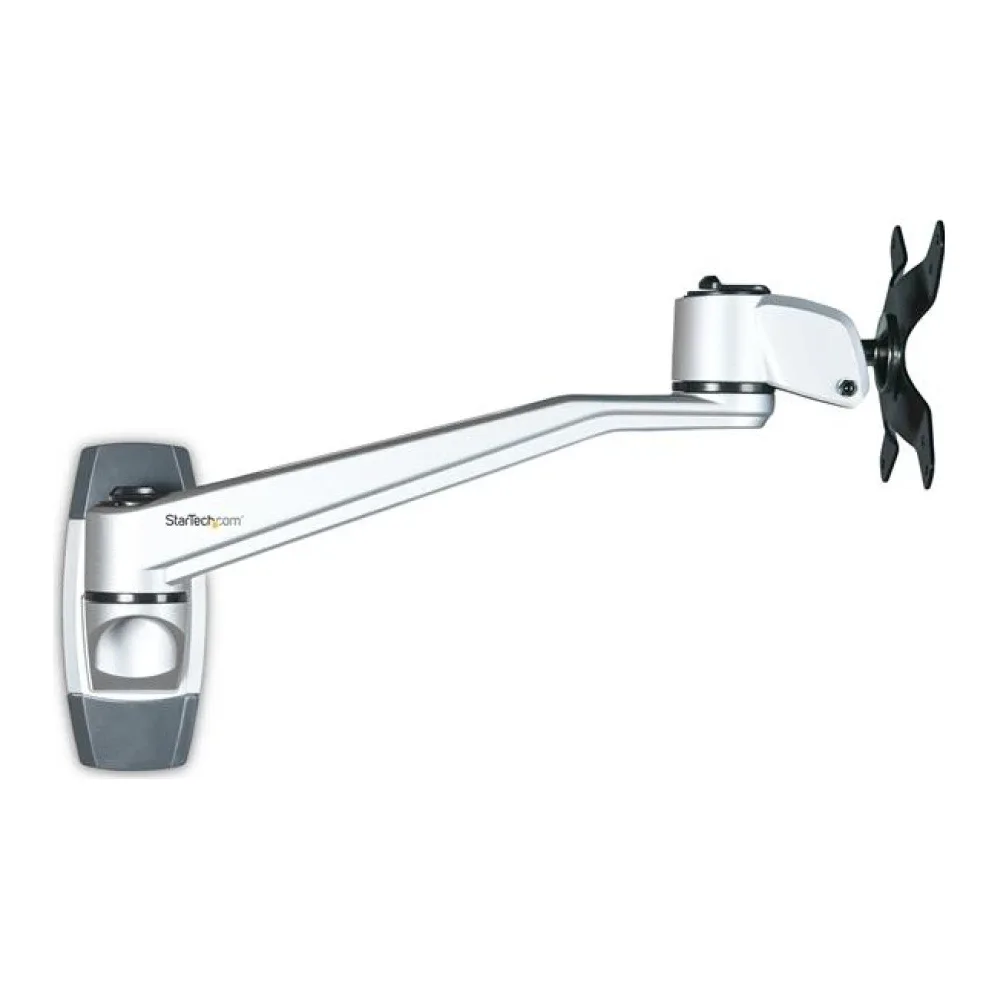 Startech Wall Mount Monitor Arm - 10.2" Swivel Arm - For up to 34" VESA - Bracket - adjustable arm - for LCD display - aluminium - silver - screen size: 13"-30" - wall-mountable