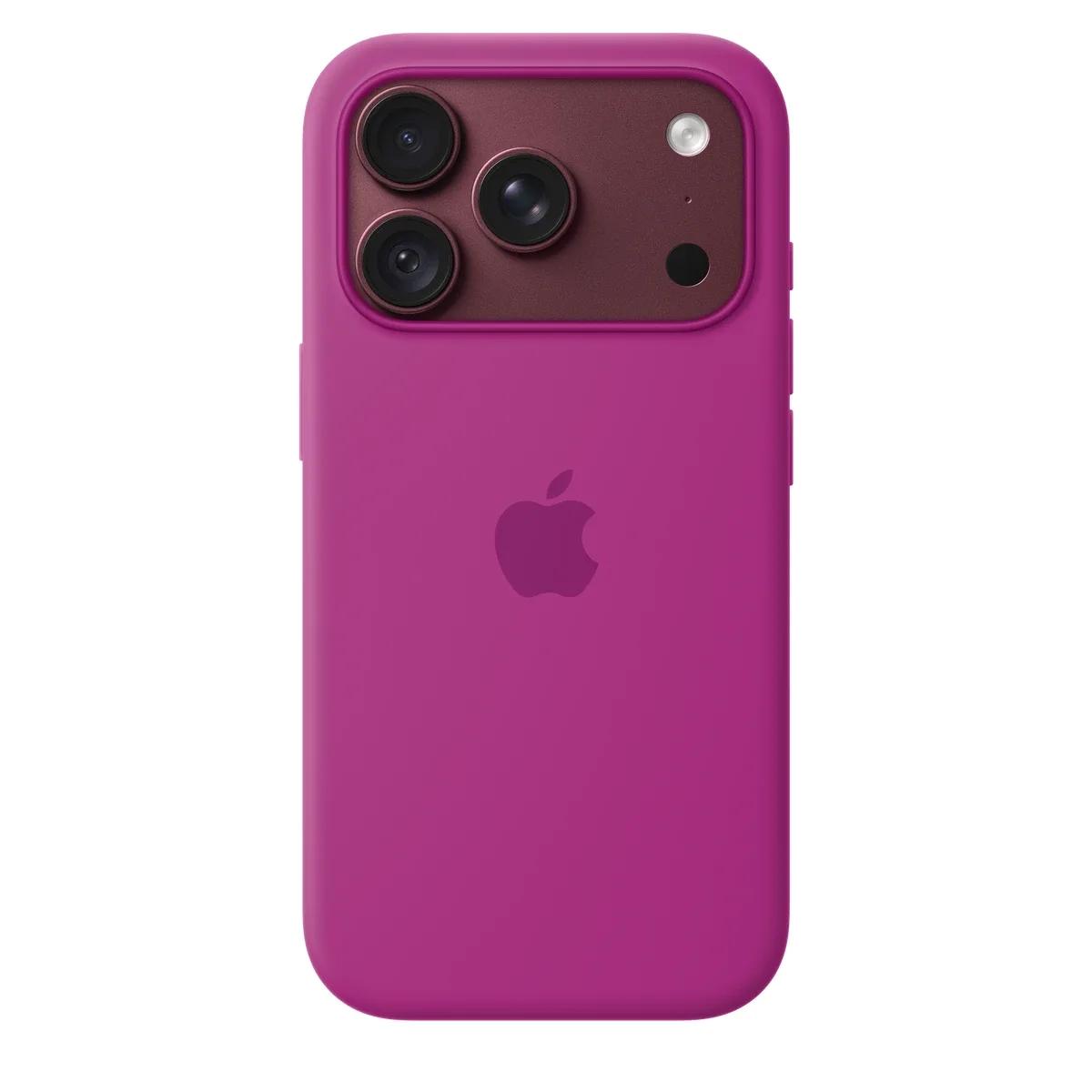 Apple - Protective cover for mobile phone - MagSafe compatibility - silicone - magenta - for iPhone 18 Pro