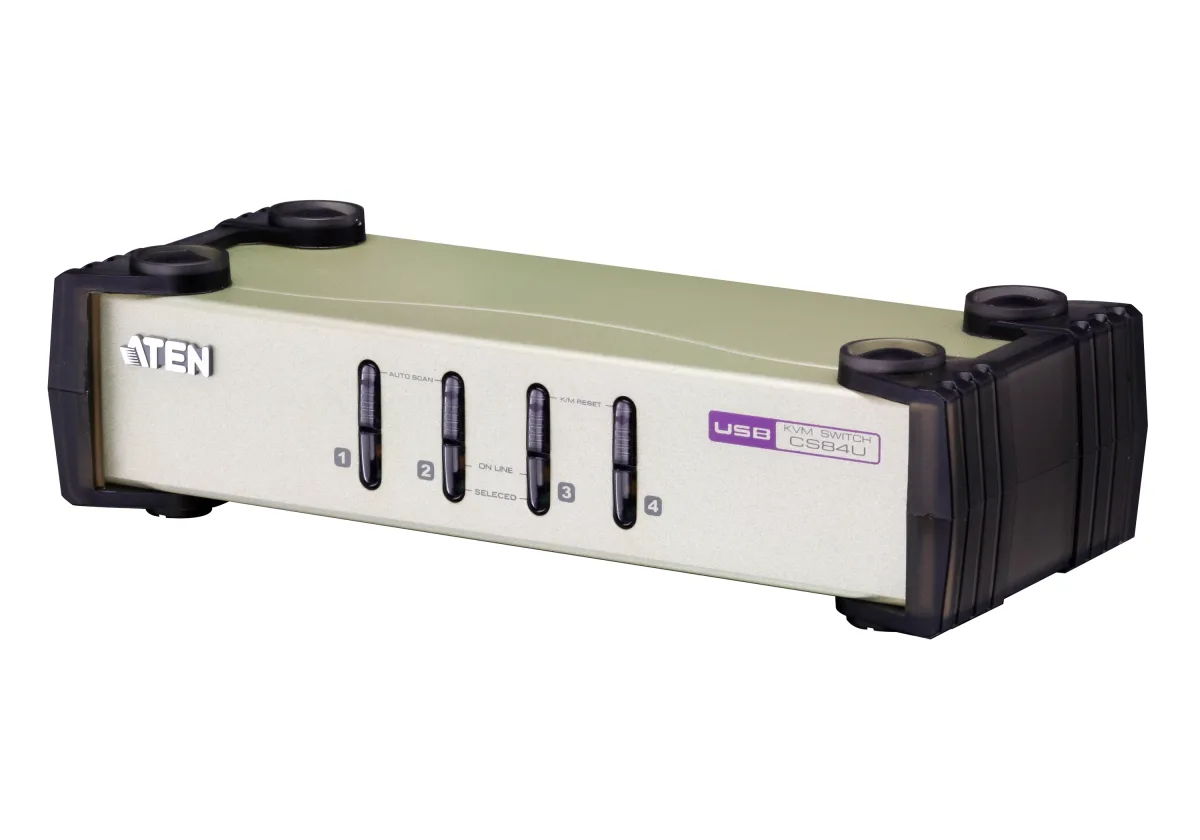 ATEN CubiQ CS84U - KVM switch - 4 x KVM port(s) - 1 local user - desktop