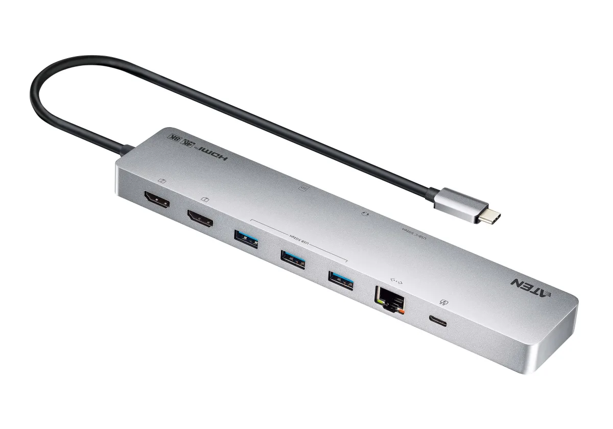 ATEN UH3240 - Docking station - USB-C - 2 x HDMI - 1GbE