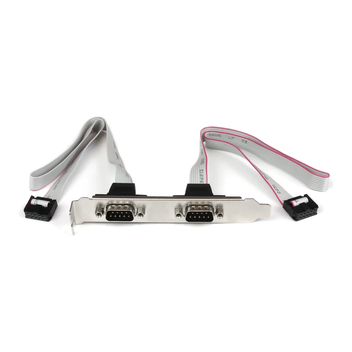 StarTech 2 Port 16in DB9 Serial Port BRacket to 10 Pin Header - DB9 bRacket - DB9 Header - Serial Port bRacket (PLATE9M2P16) - Serial panel - DB-9 (M) to 10 PIN IDC (F) - 40.64 cm - grey