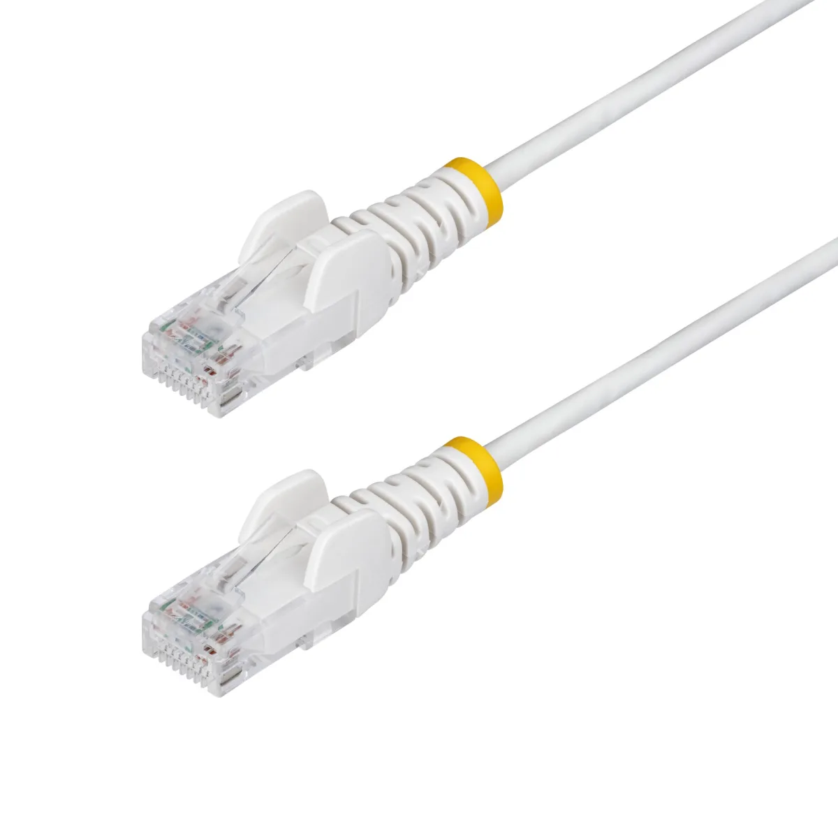Startech 15m White Slim CAT6 Ethernet Cable, Snagless, 28AWG, LSZH - Patch cable - RJ-45 (M) to RJ-45 (M) - 15 m - 3.6 mm - UTP - CAT 5/5e/6 - IEEE 802.3bt - halogen-free, snagless, stranded copper - white