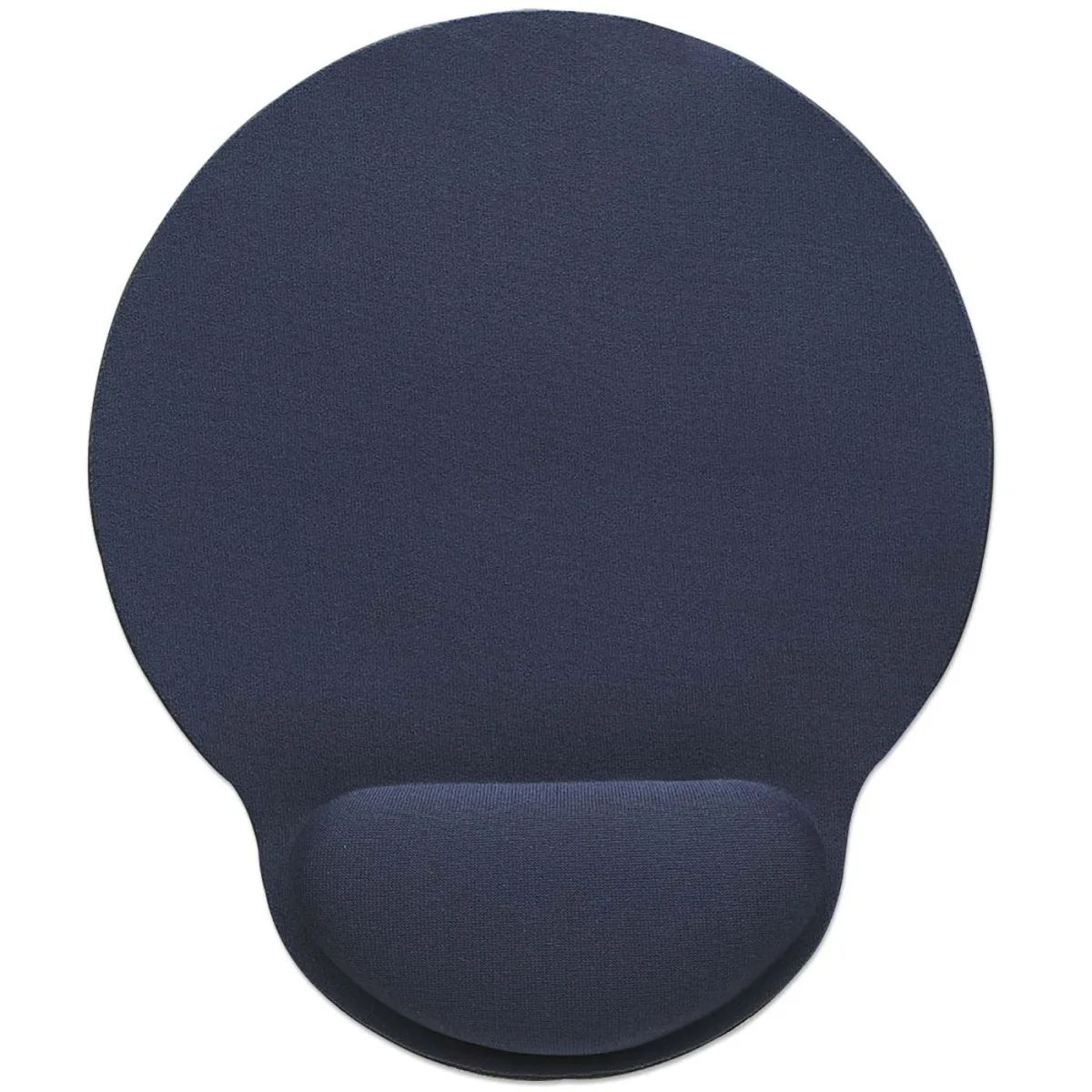 Manhattan 434386 Wrist Gel Support Pad Mouse Mat -Blue Non Slip Base