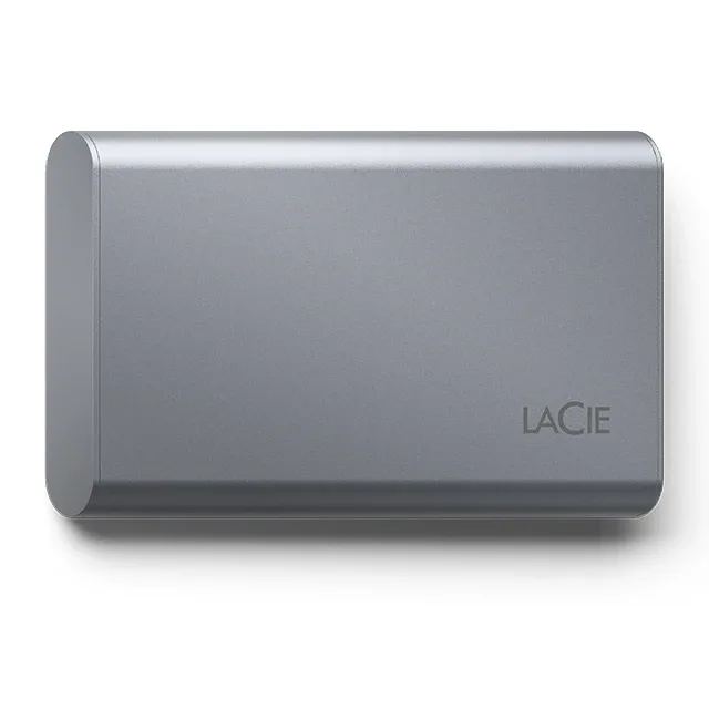 LaCie Mobile Secure STKH1000800 - SSD - High Performance - encrypted - 1 TB - external (portable) - USB 3.2 Gen 2 (USB-C connector) - 256-bit AES - space grey - with 3 years Seagate Rescue Data Recovery