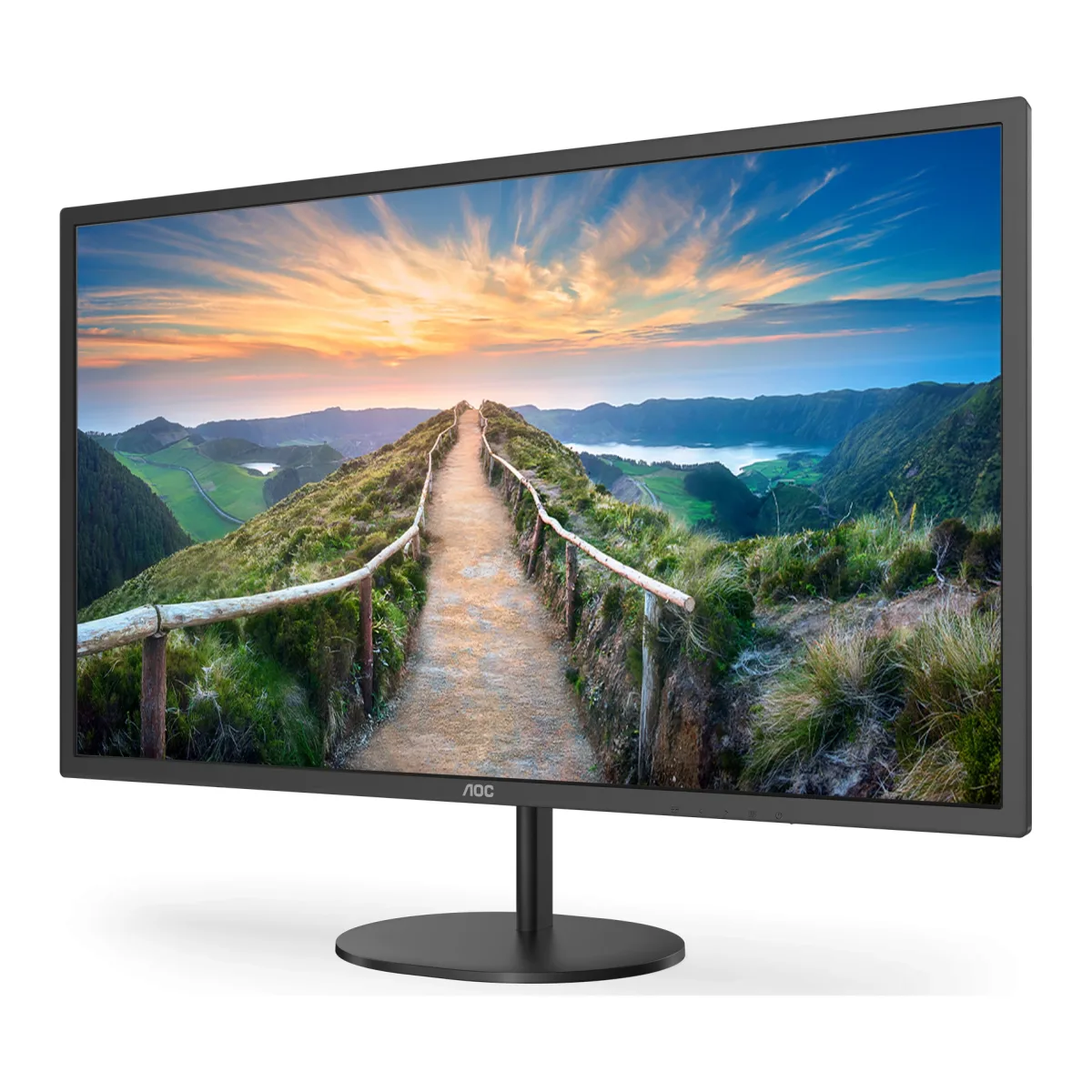 AOC Q32V4 - LED monitor - 32" (31.5" viewable) - 2560 x 1440 QHD @ 75 Hz - IPS - 250 cd/m² - 1200:1 - 4 ms - HDMI, DisplayPort - speakers - black