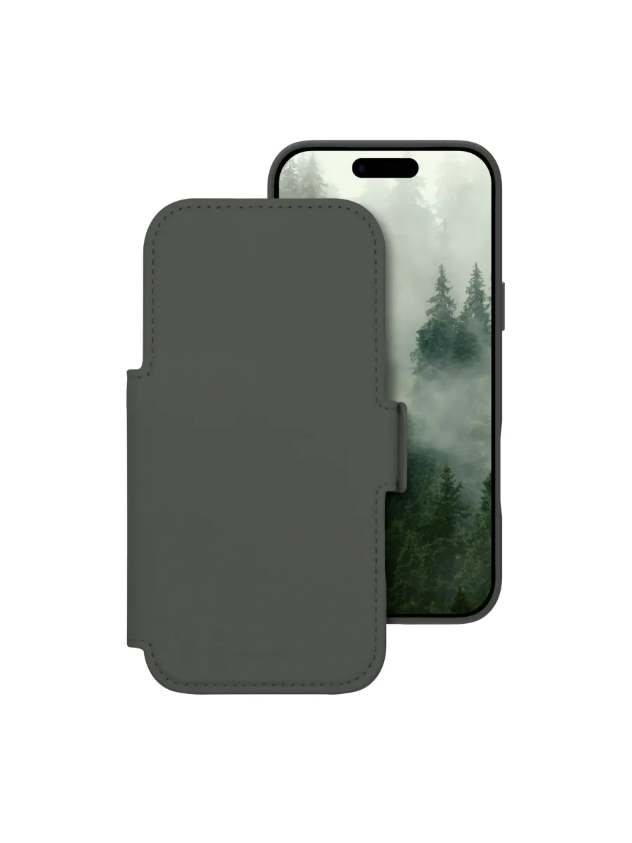 dbramante1928 Lynge - Flip cover for mobile phone - MagSafe compatibility - forest shadow - for Apple iPhone 17 Pro Max, 18 Pro Max