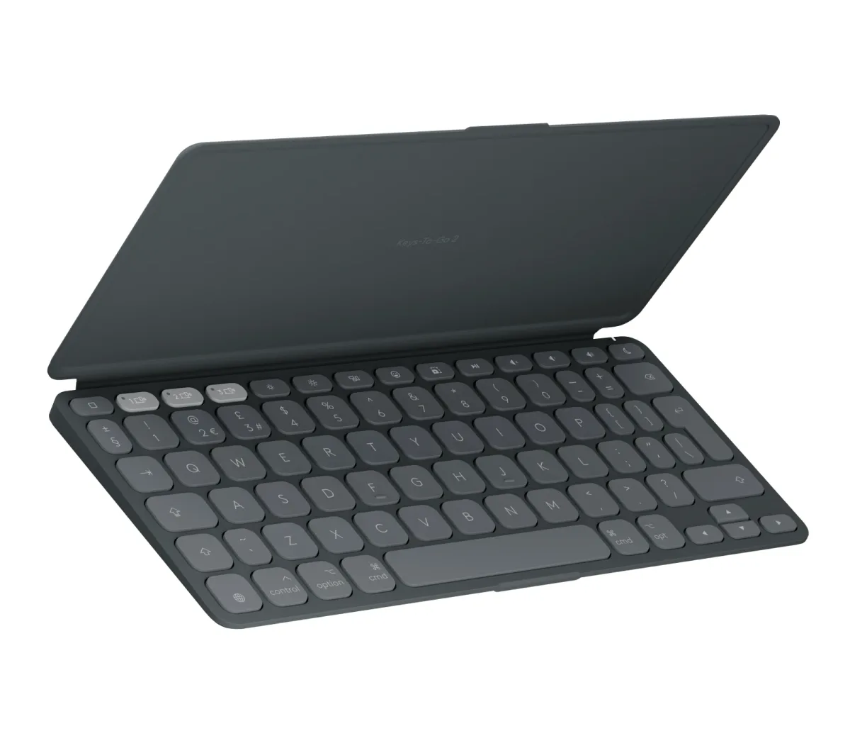 Logitech Keys-To-Go 2 for iPad - Keyboard - built-in cover - wireless - Bluetooth LE - QWERTY - UK - graphite