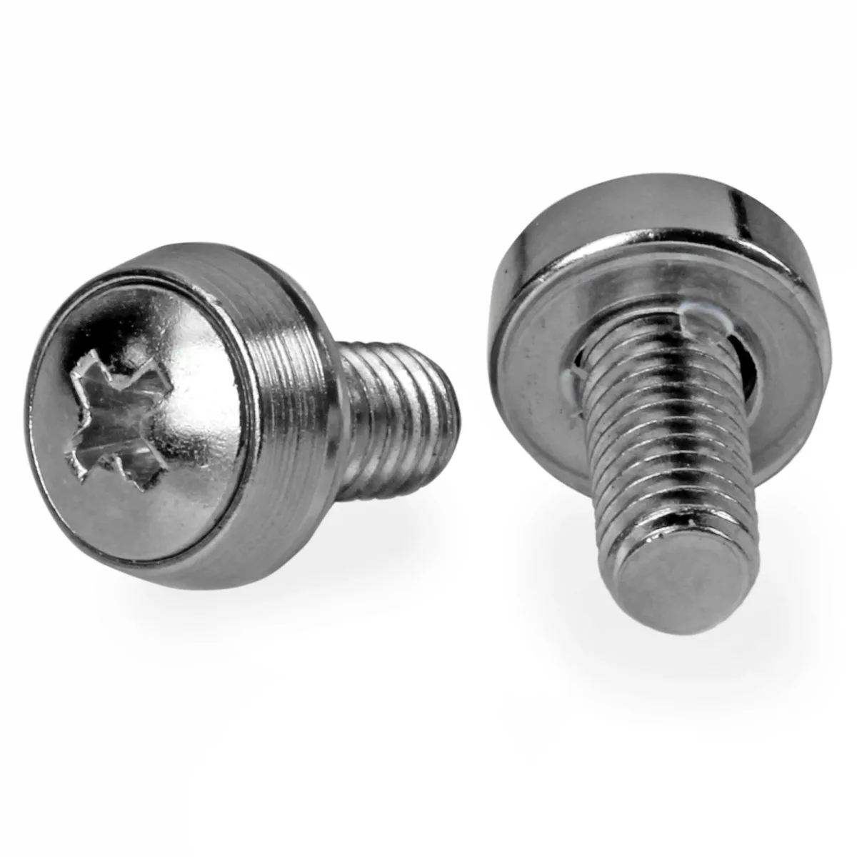 Startech 12-24 Server Rack Screws - 50 pack - Nickel-plated - Rack screws - silver - US government - TAA Compliant (pack of 50 pieces)