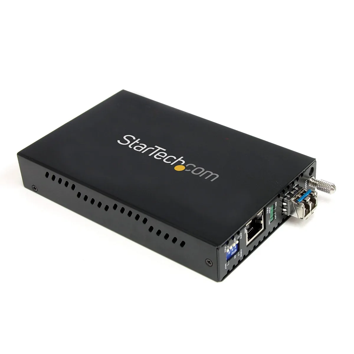 Startech 1000 Mbps Gigabit Single-Mode Copper to Fiber Media Converter - Ethernet (1000Base-T) to LC Fiber Converter (ET1000S40LC2) - Fibre media converter - 1GbE - 1000Base-LX, 1000Base-SX, 1000Base-T - RJ-45 / LC single-mode - up to 40 km - 1310 nm - for P/N: SVA12M2NEUA, SVA12M5NA