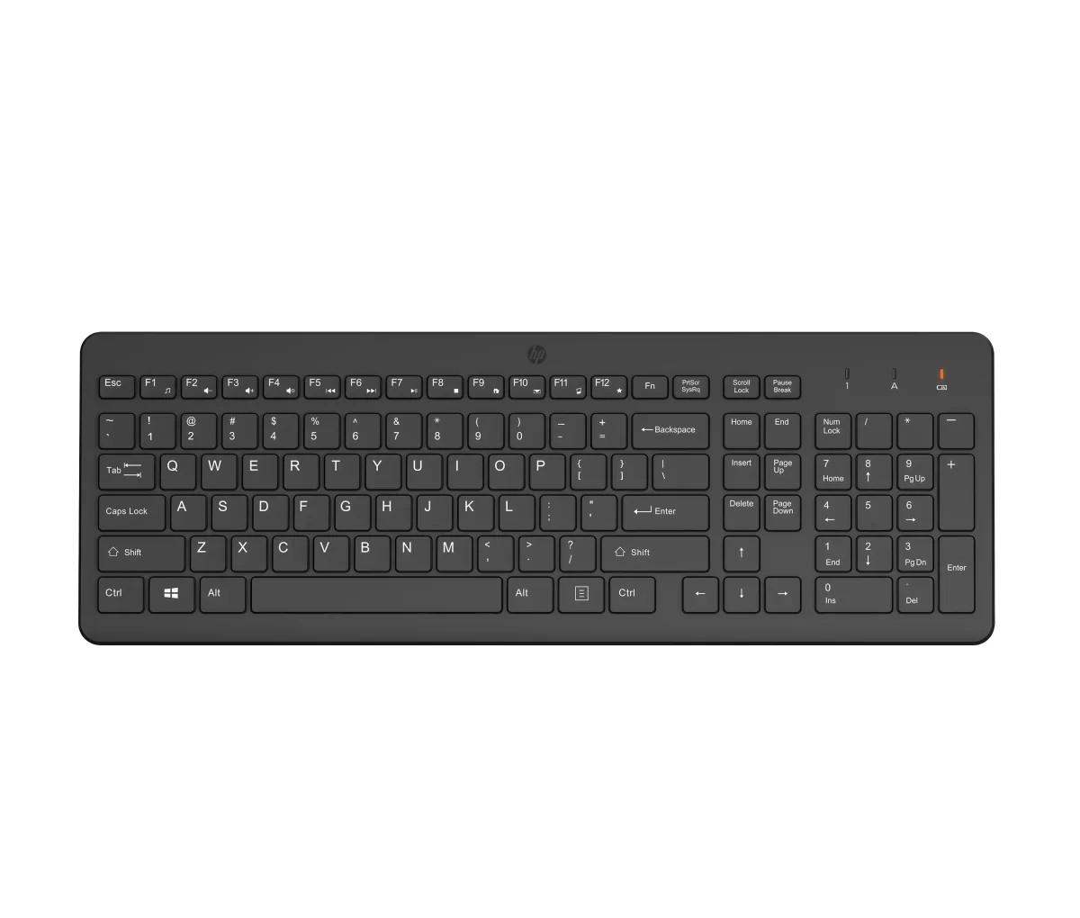 HP 220 - Keyboard - wireless - 2.4 GHz - UK - black - recyclable packaging