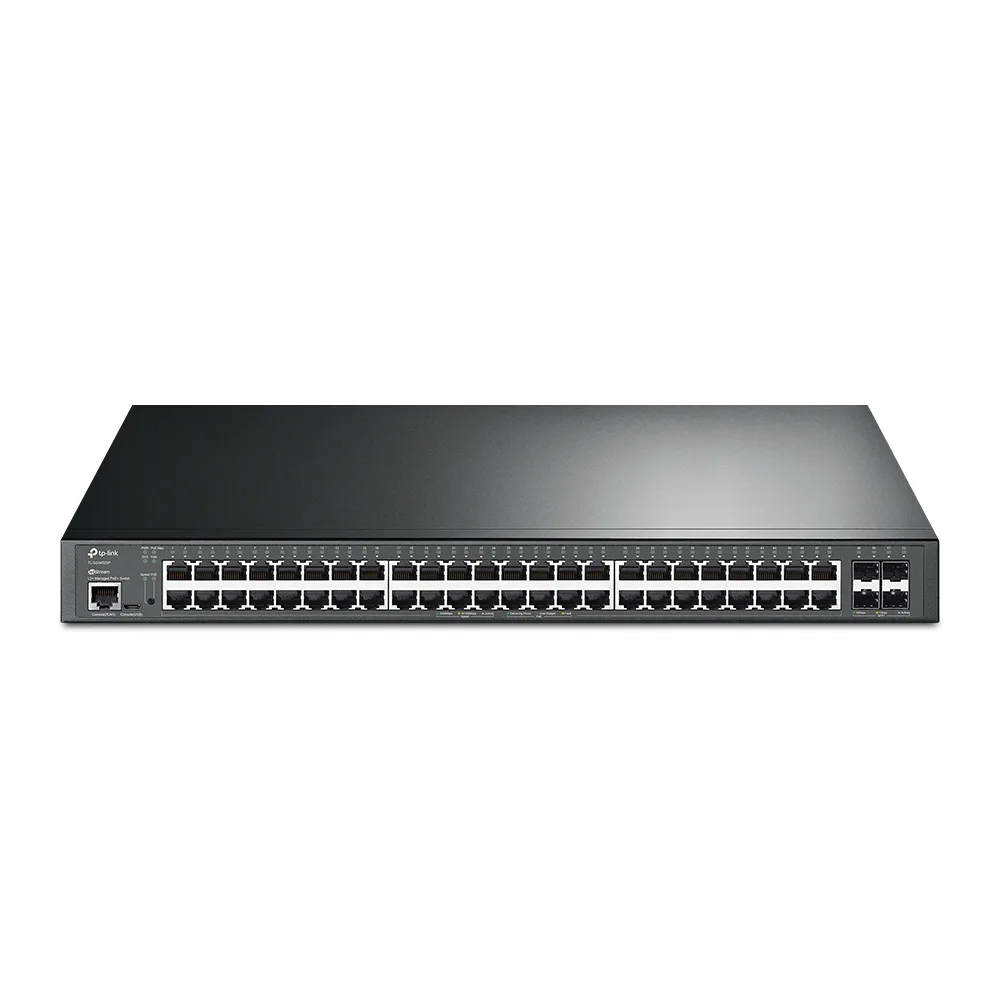 TP-Link JetStream TL-SG3452XP V2.6 - Switch - L2+ - Managed - 48 x 10/100/1000 (PoE+) + 4 x 10 Gigabit SFP+ - rack-mountable - PoE+ (500 W)