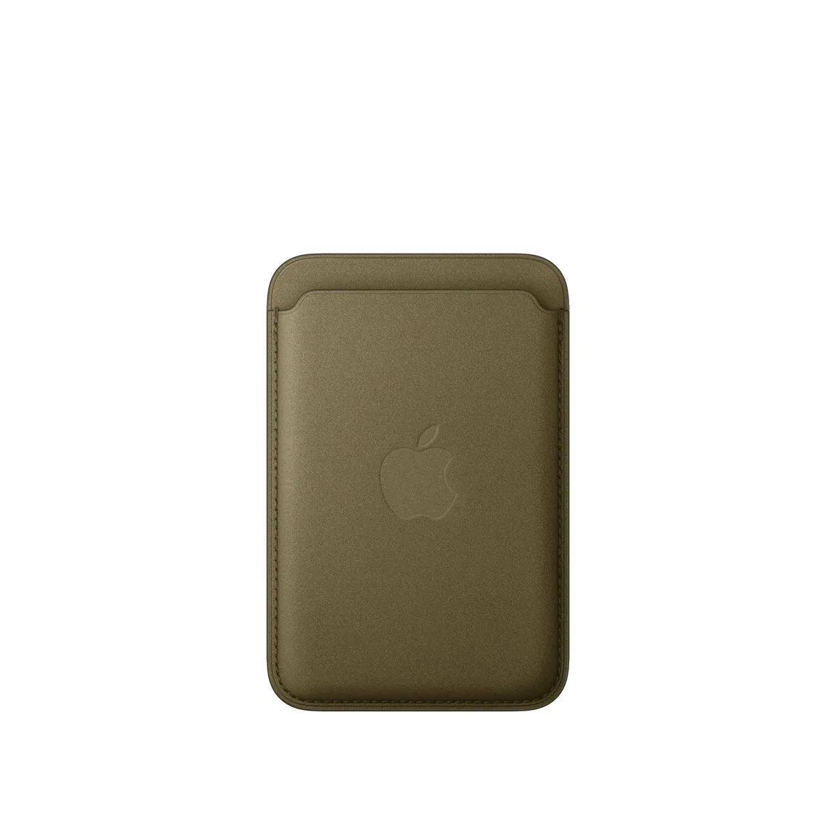 Apple - Wallet for mobile phone / credit card - MagSafe compatibility - microtwill, FineWoven - dark olive - for iPhone 12, 13, 14, 15, 16, 16e, 17, 17e, 18, Air