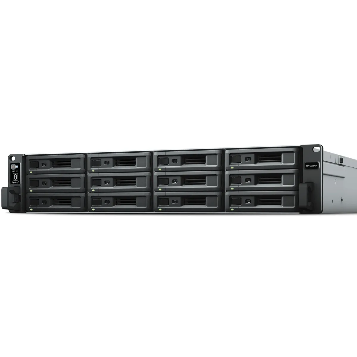 Synology RX1223RP Expansion Unit - Storage enclosure - 12 bays (SATA) - rack-mountable - 2U - for Synology HAT5300, RKS-02, SAT5210