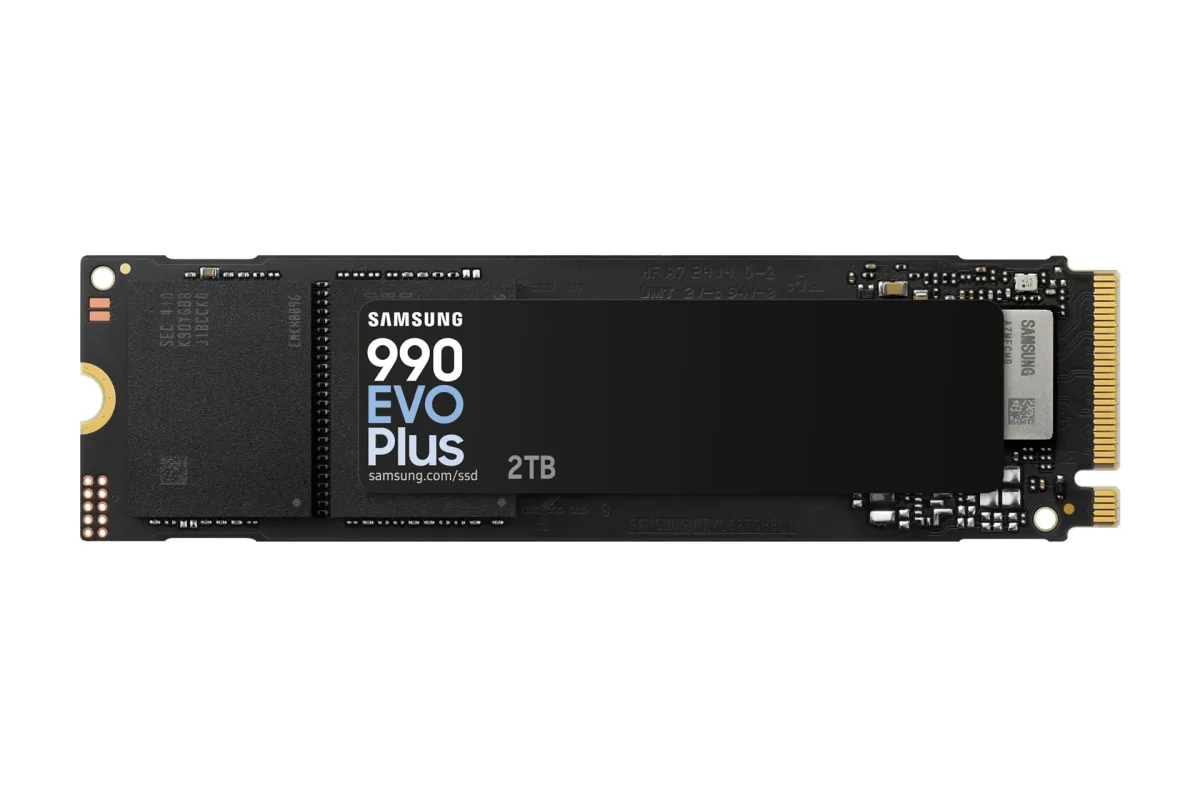 Samsung 990 EVO Plus MZ-V9S2T0 - SSD - encrypted - 2 TB - internal - M.2 2280 - PCIe 5.0 x2 (NVMe) - 256-bit AES - TCG Opal Encryption 2.0