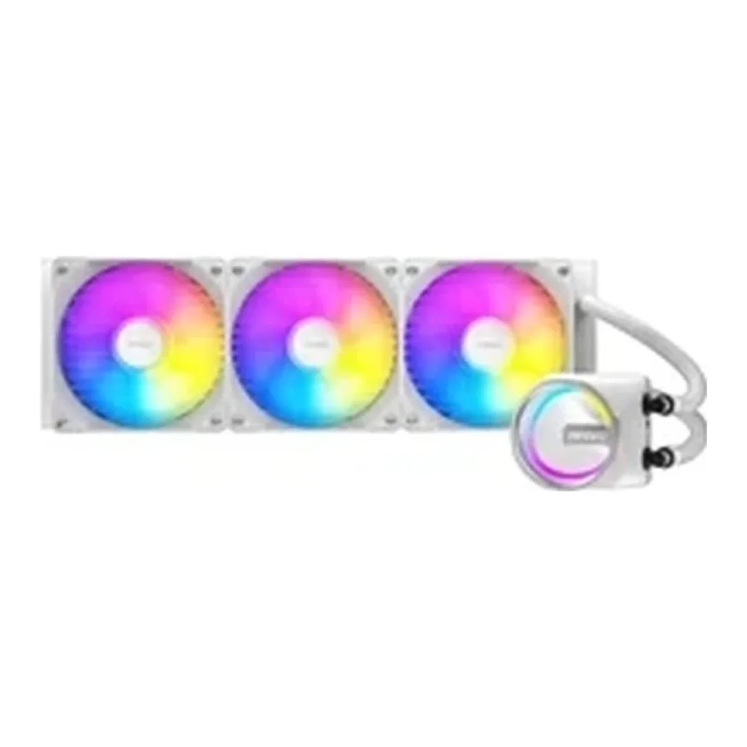 Antec Skeleton 360ARGB Liquid CPU Cooler, Universal Socket, White, 360mm Radiator, PWM up tp 2000 RPMCooling Fans, Addressable RGB LED Lighting