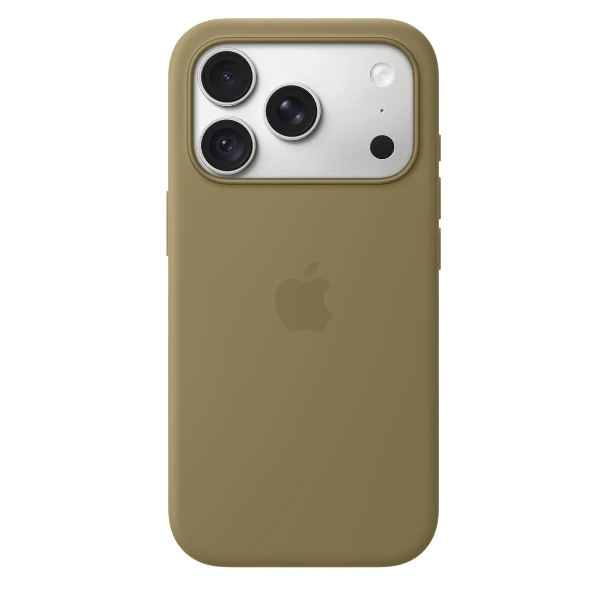 Apple - Protective cover for mobile phone - MagSafe compatibility - silicone - olive - for iPhone 18 Pro