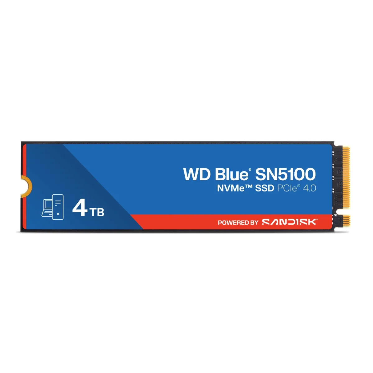 WD Blue SN5100 - SSD - 4 TB - internal - M.2 2280 - PCIe 4.0 x4 (NVMe)