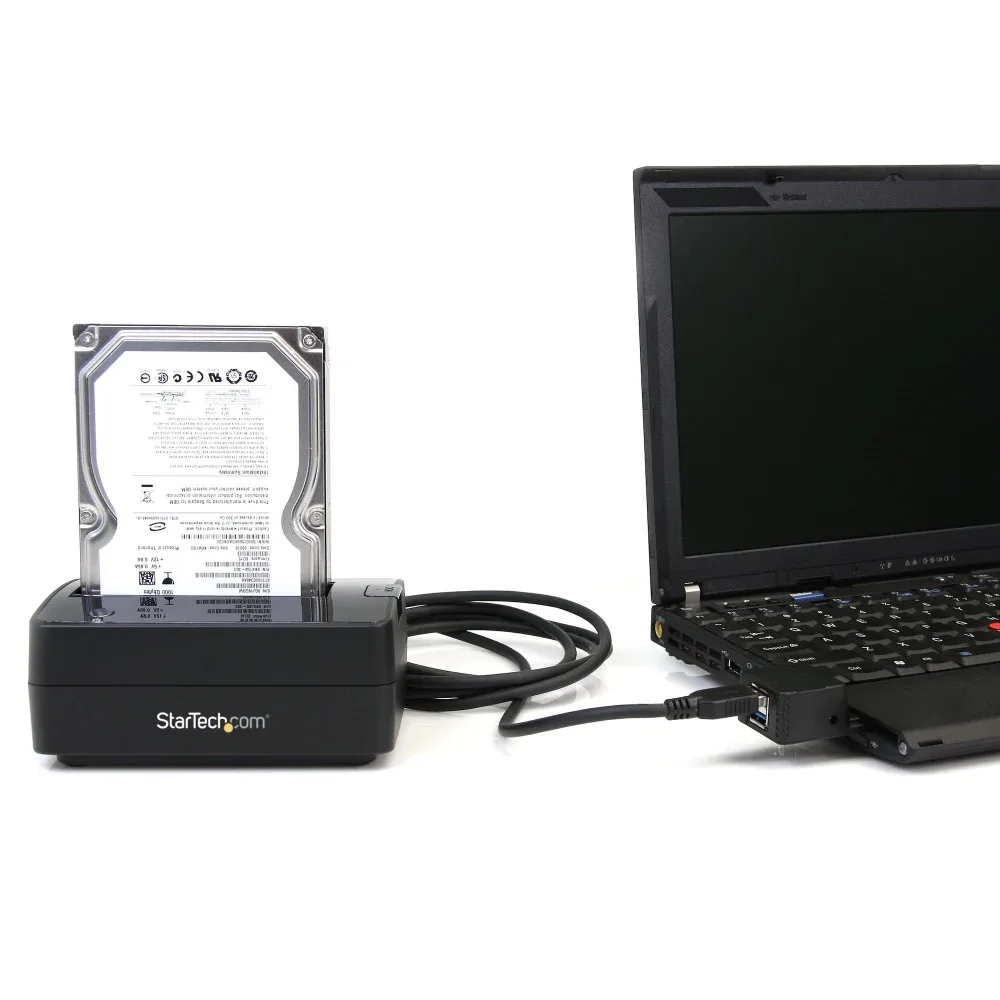 Startech SuperSpeed USB 3.0 to SATA Hard Drive Docking station for 2.5/3.5 HDD - HDD Docking station - SATA Dock - HDD docking station - bays: 1 - 2.5", 3.5" - SATA 3Gb/s - USB 3.0 - black