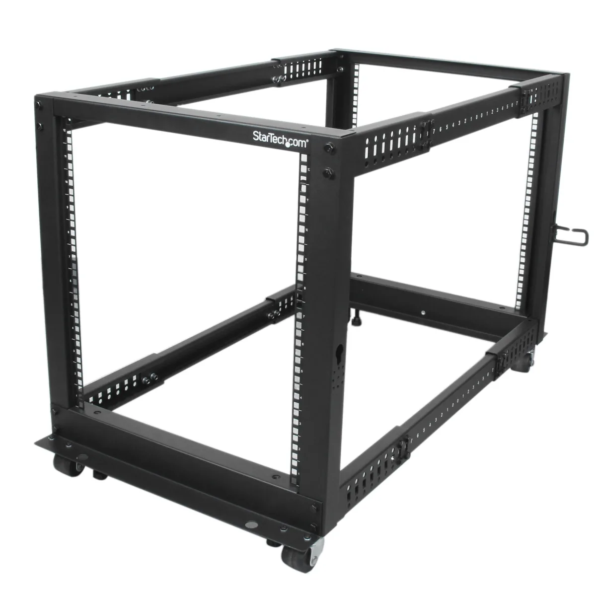 Startech 12U 19" Open Frame Server Rack, 4 Post Adjustable Depth 23-41" Mobile, Free Standing Rolling Network/Computer Equipment Data Rack, Dell PowerEdge, HP ProLiant ThinkServer - Adjustable Server Rack (4POSTRACK12U)
