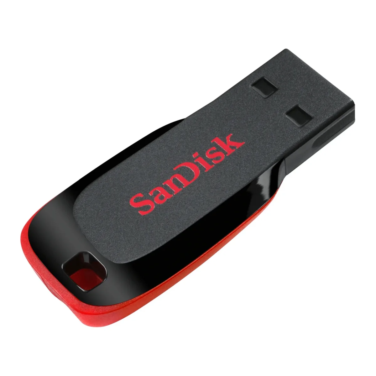 SanDisk Cruzer Blade - USB flash drive - 32 GB - USB 2.0 - red, sleek black