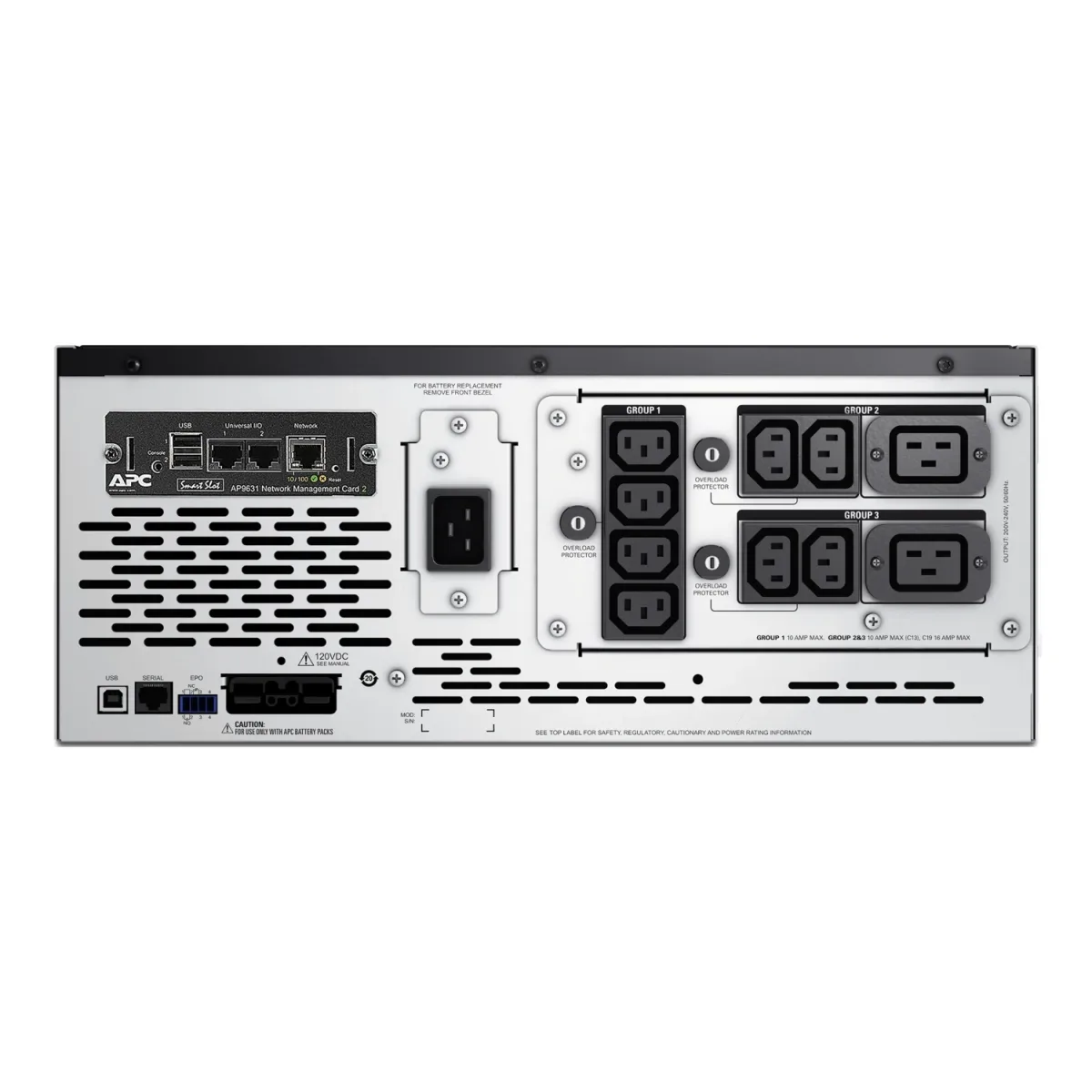 APC Smart-UPS X 2200 Rack/Tower LCD - UPS (rack-mountable / external) - AC 208/240 V - 1980 watt - 2200 VA - 1-phase - Ethernet 10/100, RS-232, USB - output connectors: 12 - 4U - black - APC Take-Back - with APC UPS Network Management Card