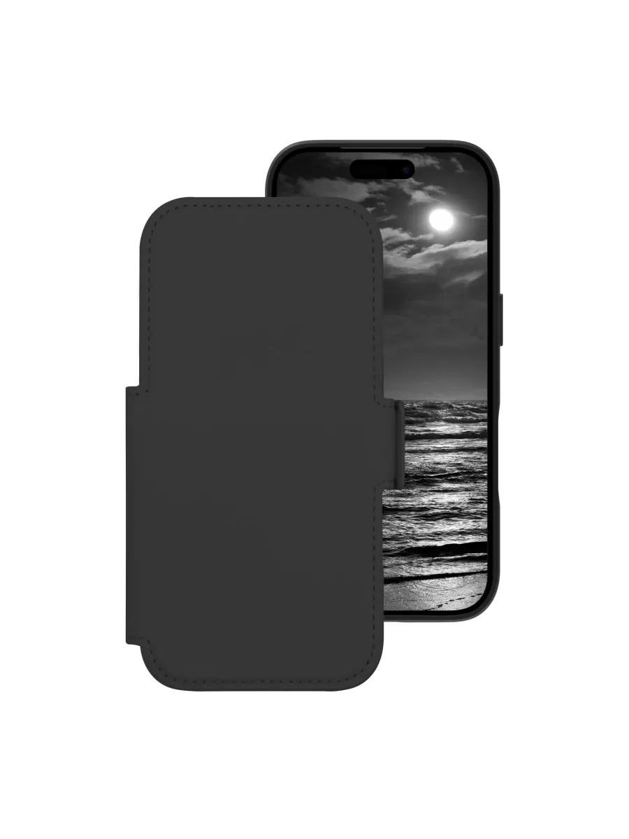 dbramante1928 Lynge - Flip cover for mobile phone - MagSafe compatibility - midnight - for Apple iPhone 17 Pro, 18 Pro