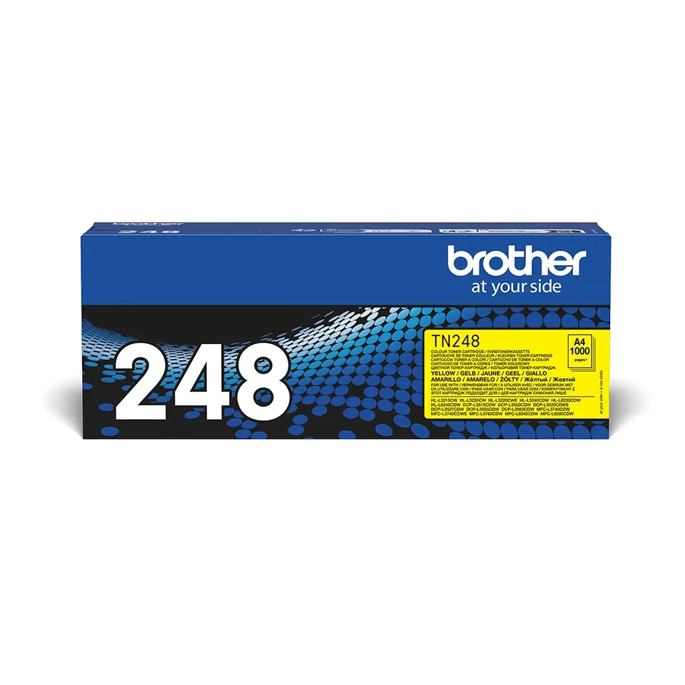 Brother TN248Y - Yellow - original - box - toner cartridge - for Brother DCP-L3515, L3520, L3555, L3560, HL-L3220, L3240, MFC-L3740, L3760, L8340, L8390