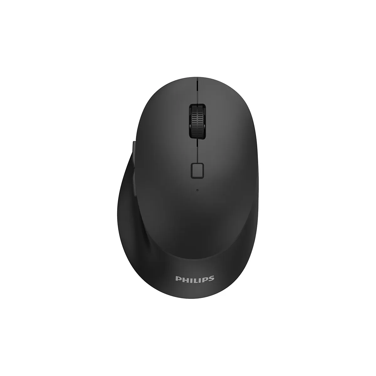 Philips SPK7607B - 6000 Series - mouse - ergonomic - right-handed - optical - 7 buttons - wireless - 2.4 GHz, Bluetooth 3.0, Bluetooth 5.0 - USB wireless receiver