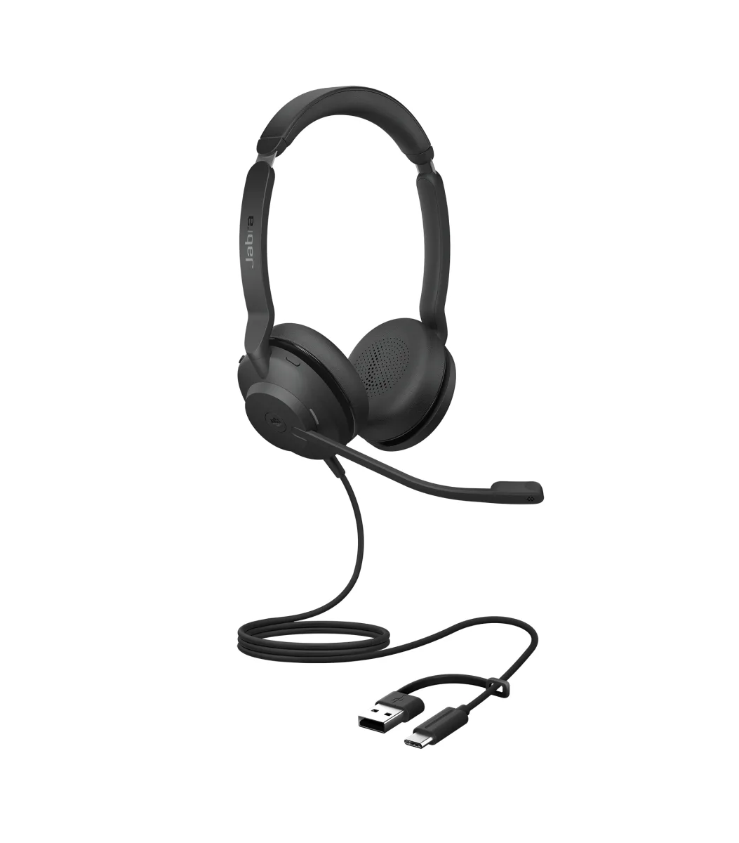 Jabra Evolve2 30 SE MS Stereo - Headset - on-ear - wired - USB-C, USB-A - noise isolating - Certified for Microsoft Teams