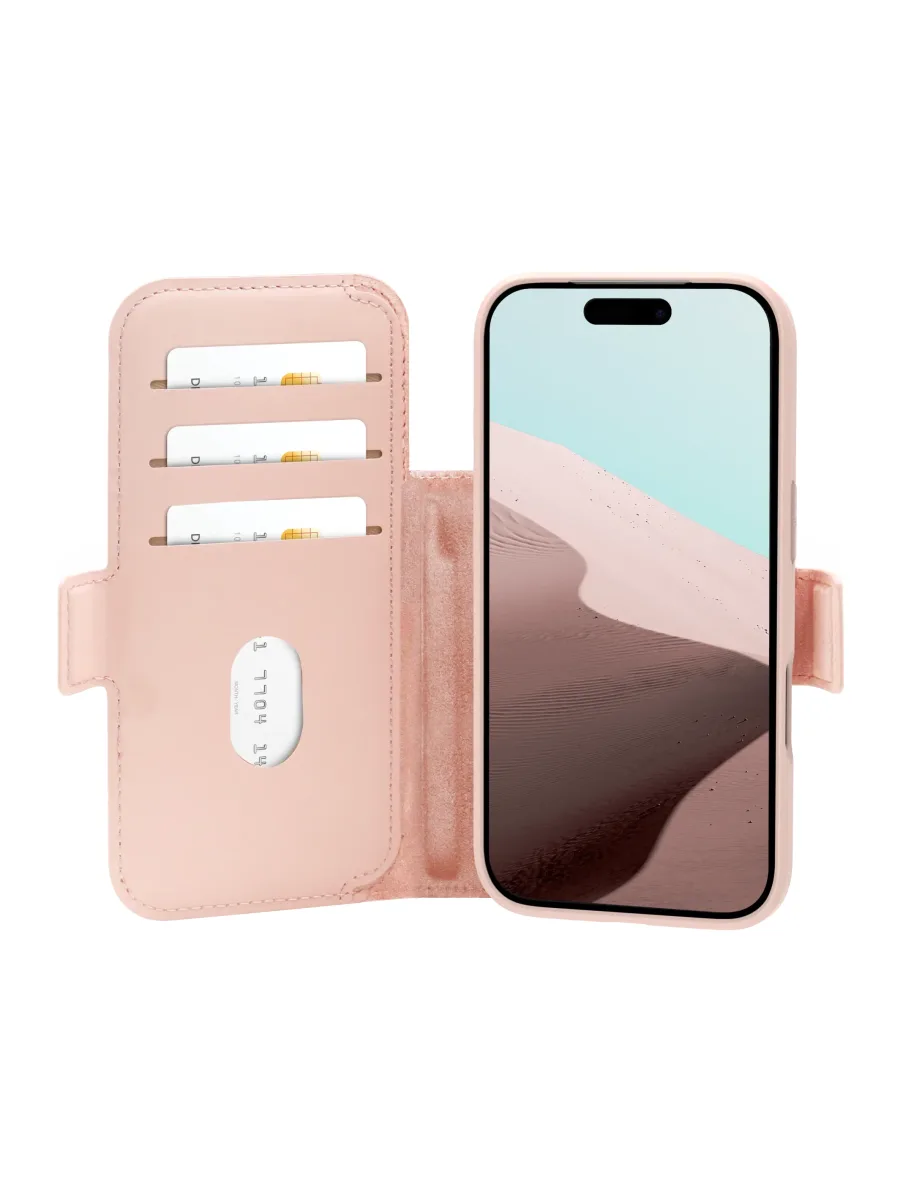 dbramante1928 Copenhagen - Flip cover for mobile phone - ICON - pink sand - for Apple iPhone 17 Pro, 18 Pro