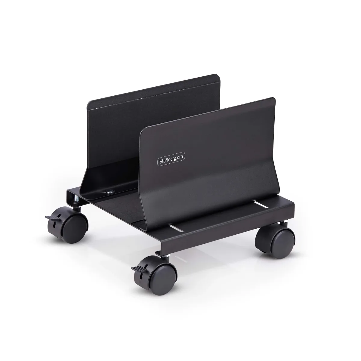 Startech Computer Tower Cart Rolling CPU Caddy w/ Wheels, Adjustable - Cart - for personal computer - steel - black