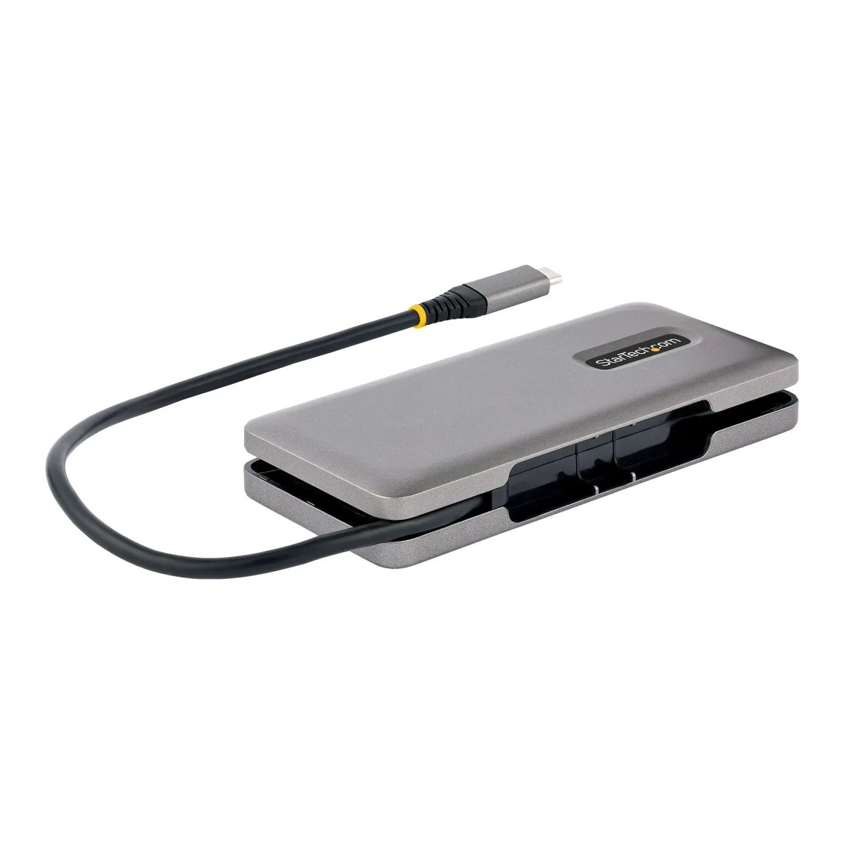 Startech 4-Port USB-C Hub, 4x USB-C Ports, USB 3.1 10Gbps, Portable USB C Hub with 100W Power Delivery Pass-Through, Portable USB Type C Hub w/ 9.8in (25cm) Wrap-Around Cable - USB Expansion Hub (HB31CM4CPD3) - Hub - 4 x USB 3.2 Gen 2 - desktop