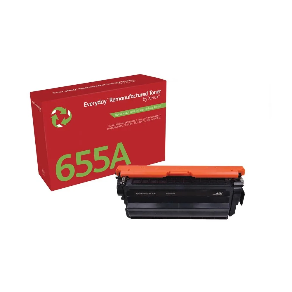 Xerox 006R04343 Everyday Black Toner Compatible with Hp 655A (CF450A) Standard C
