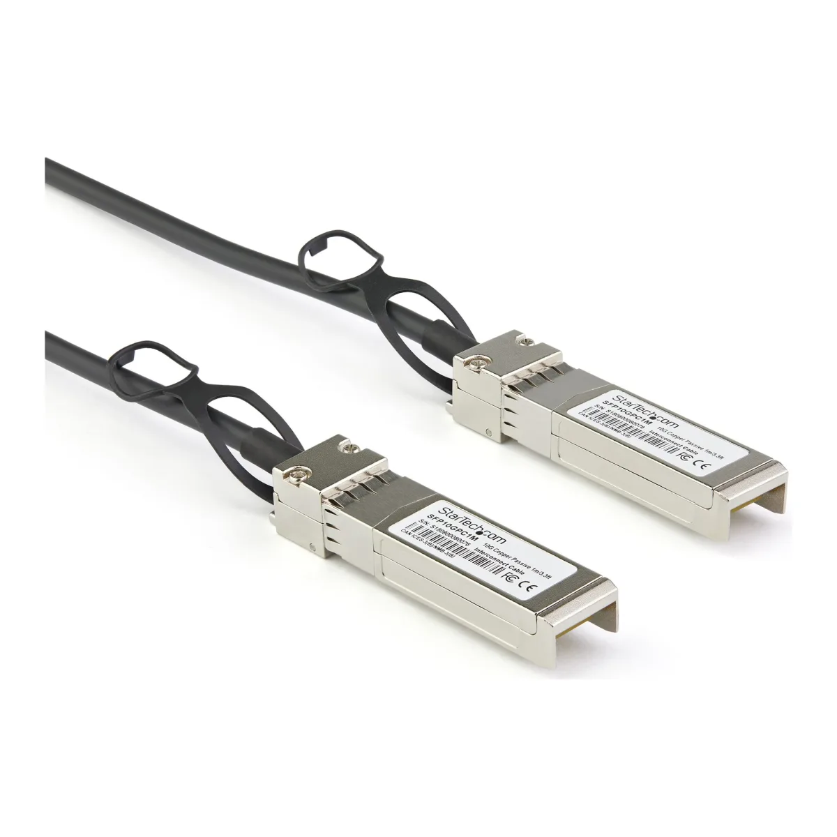 Startech Dell EMC DAC-SFP-10G-2M Compatible 2m 10G SFP+ to SFP+ Direct Attach Cable Twinax, 10GbE SFP+ Copper DAC 10 Gbps Low Power Passive Mini GBIC/Transceiver Module DAC, SFP Plus - Lifetime Warranty (DACSFP10G2M) - 10GBase direct attach cable - SFP+ (P) latched to SFP+ (P) latched - 2 m - twinaxial - passive
