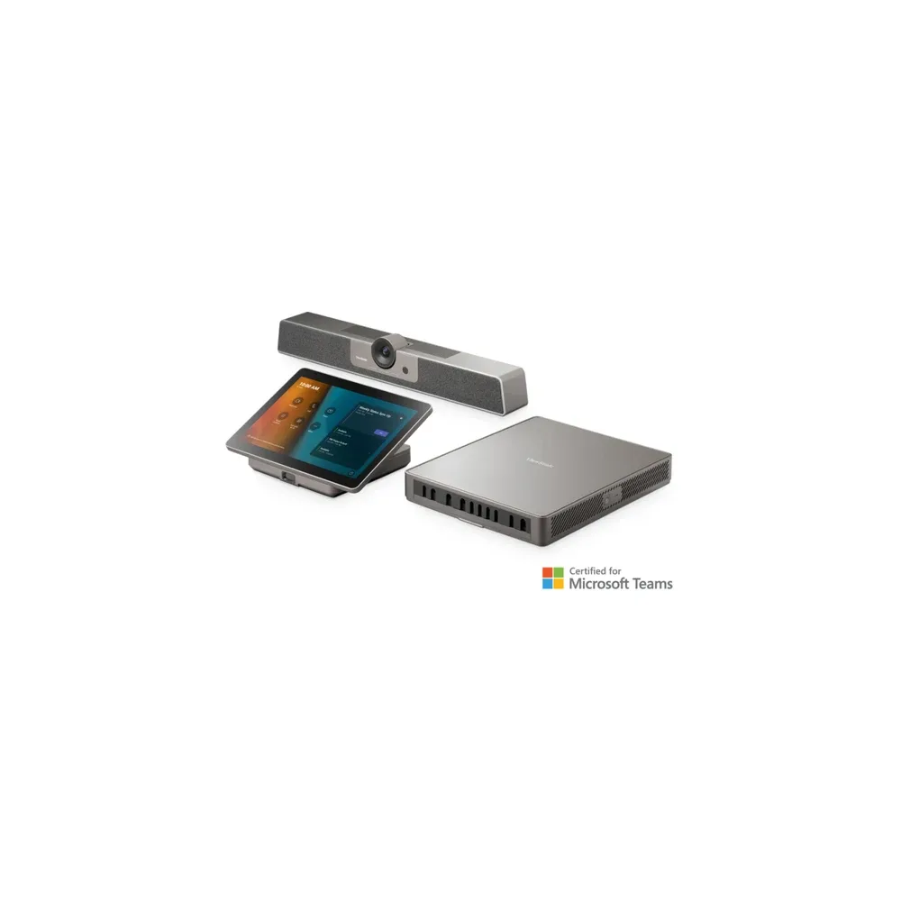 Viewsonic TeamJoin TRS10-UB - For Microsoft Teams Rooms - video conferencing kit (Viewsonic TeamJoin MPC310-W31-TU computing engine, Viewsonic TeamJoin MRC1010-TN touch console, ViewSonic UMB202 4K Video Bar System) - Certified for Microsoft Teams Rooms